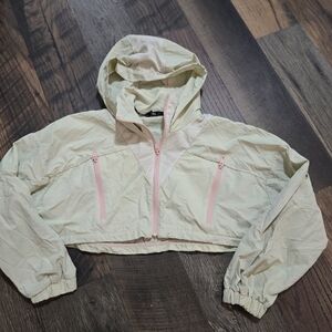 Zara Light Green Jacket with Pink Details
